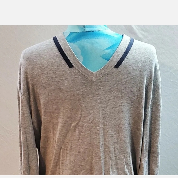 Men's Hugo Boss Ared Long Sleeve Cotton Grey T Shirt Tee Top Large 42 - Picture 2 of 4